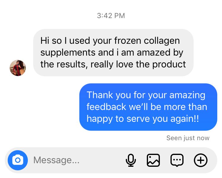 Frozen Collagen 2 in 1 (60 Caps) Brighten and Tighten Your Skin - The Skin Matters