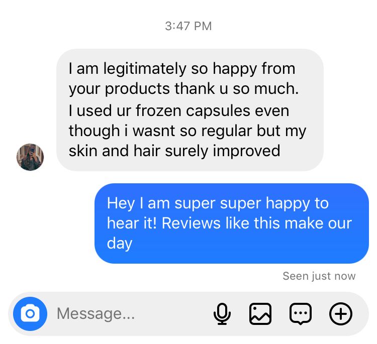Frozen Collagen 2 in 1 (60 Caps) Brighten and Tighten Your Skin - The Skin Matters