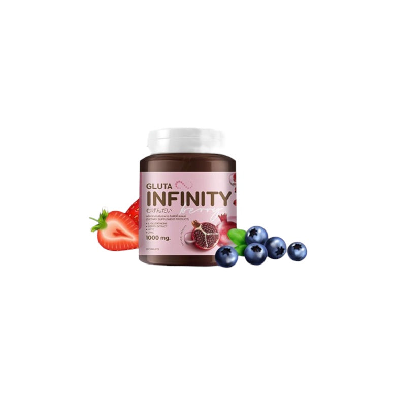 Gluta Infiniy Berry - 1000mg Supplement with Glutathione - The Skin Matters Gluta Infiniy Berry - 1000mg Supplement with Glutathione - The Skin Matters
