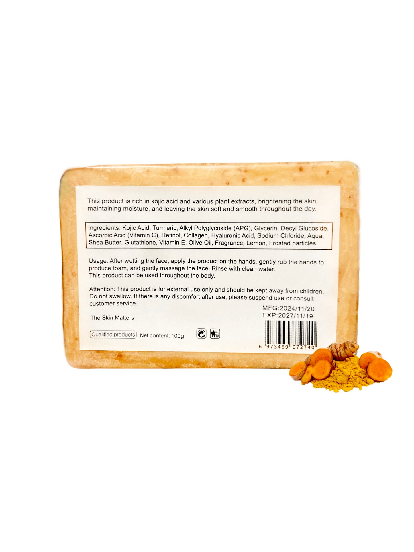 Turmeric and Kojic Acid Brightening Soap