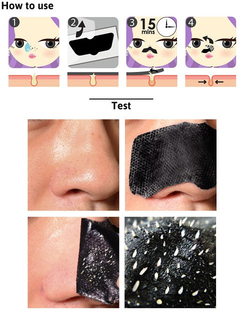 Cathy Doll Super Girl Charcoal Nose Cleansing Strip - 12 Strips - The Skin Matters