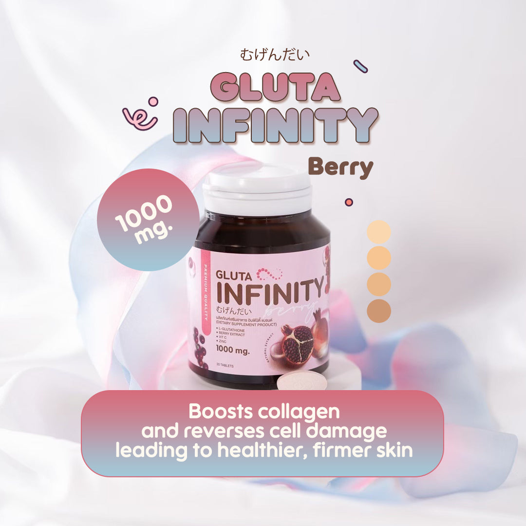 Gluta Infiniy Berry - 1000mg Supplement with Glutathione