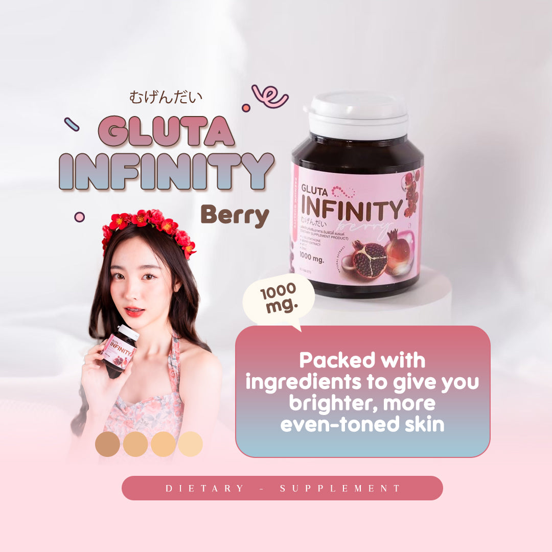 Gluta Infiniy Berry - 1000mg Supplement with Glutathione