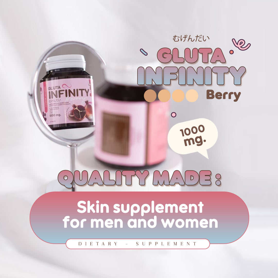 Gluta Infiniy Berry - 1000mg Supplement with Glutathione