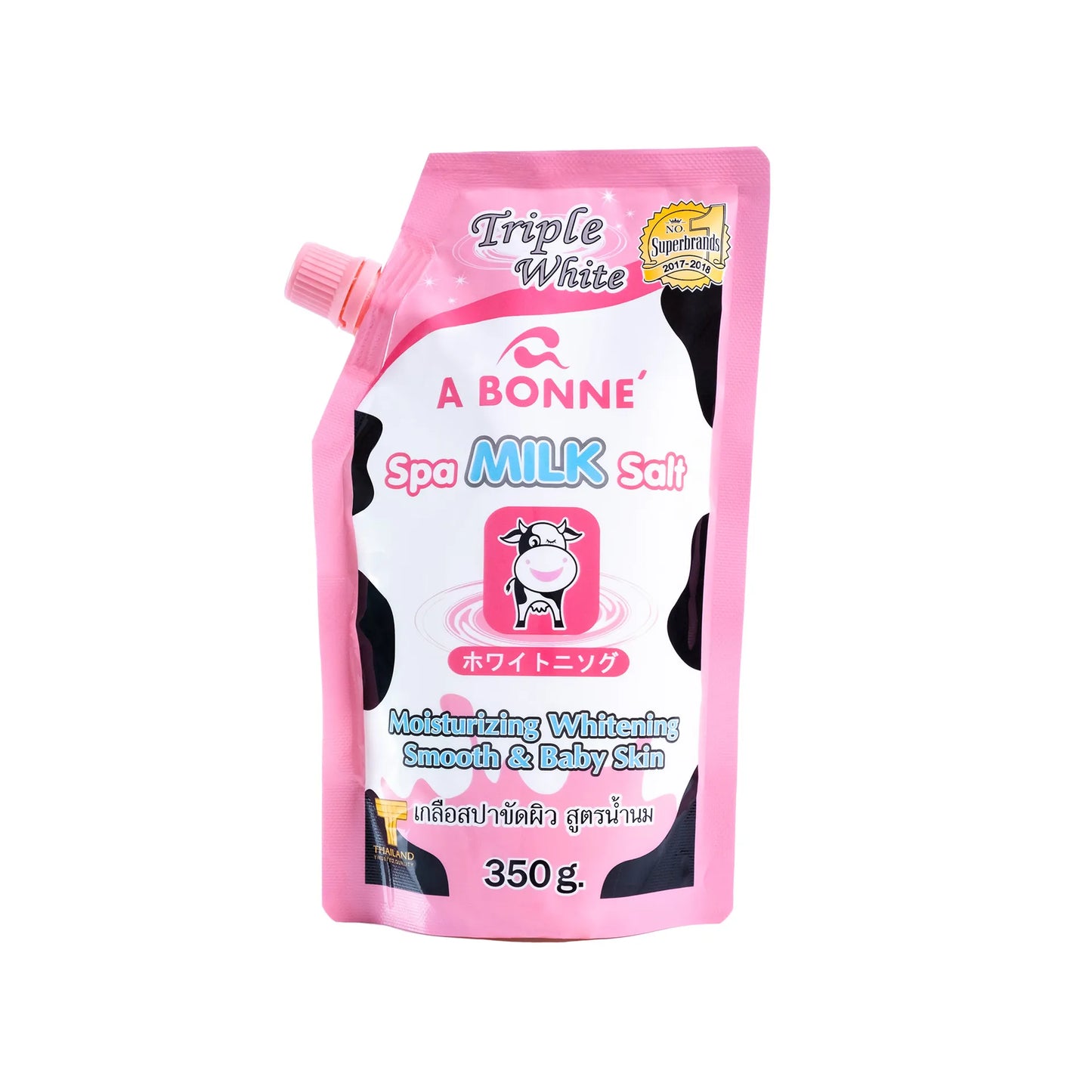 Abonne Spa Milk Salt Scrub 350g Moisturizing, Whitening and Smooth Baby Skin