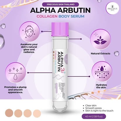 Alpha Arbutin Collagen Super Brightening Body Serum – 45ml