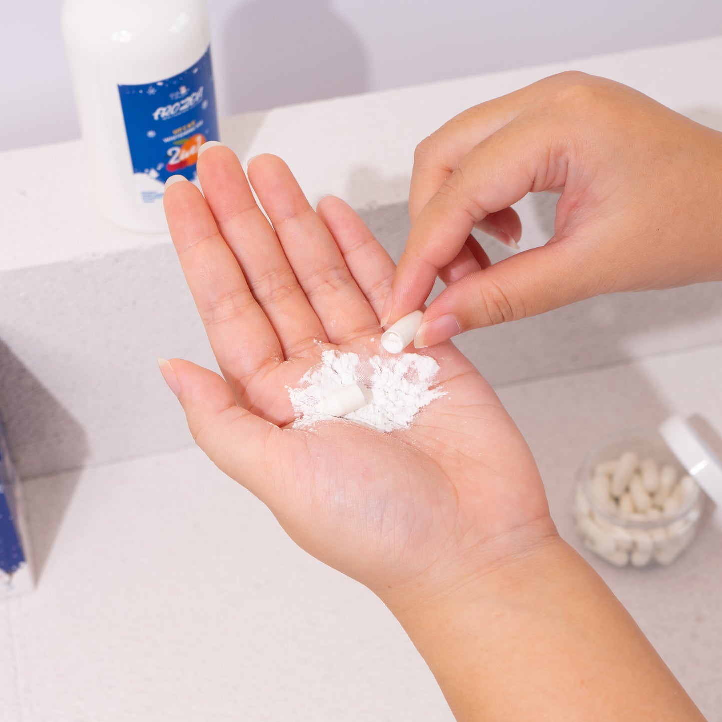 Frozen Whitening Bundle – Lotion + Snow Capsules (X10 Whitening Boost)