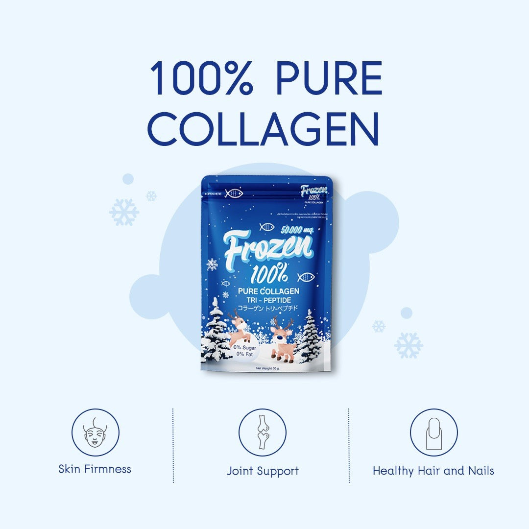 Frozen 100% Pure Collagen Tri - Peptide 50,000 mg