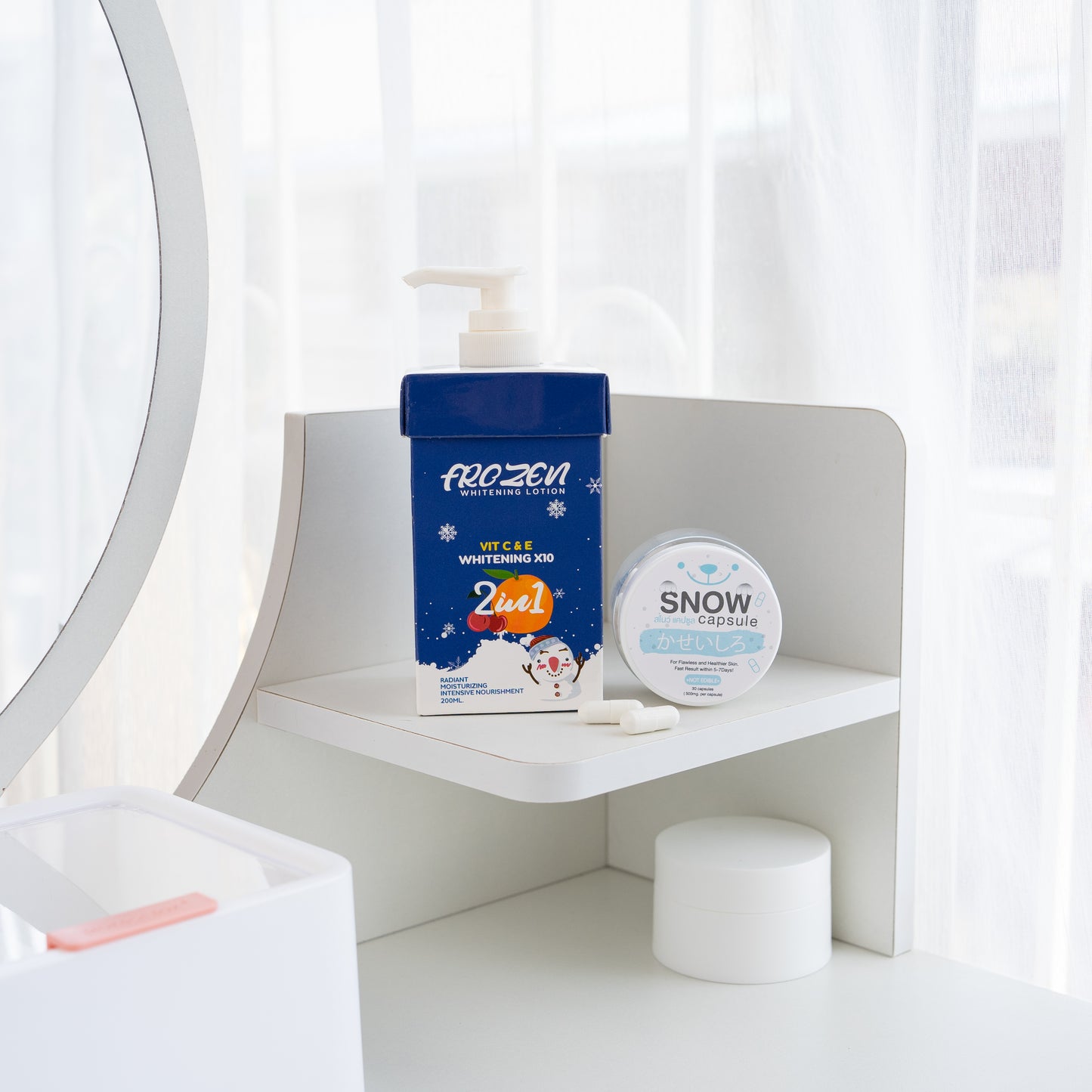 Frozen Whitening Bundle – Lotion + Snow Capsules (X10 Whitening Boost)