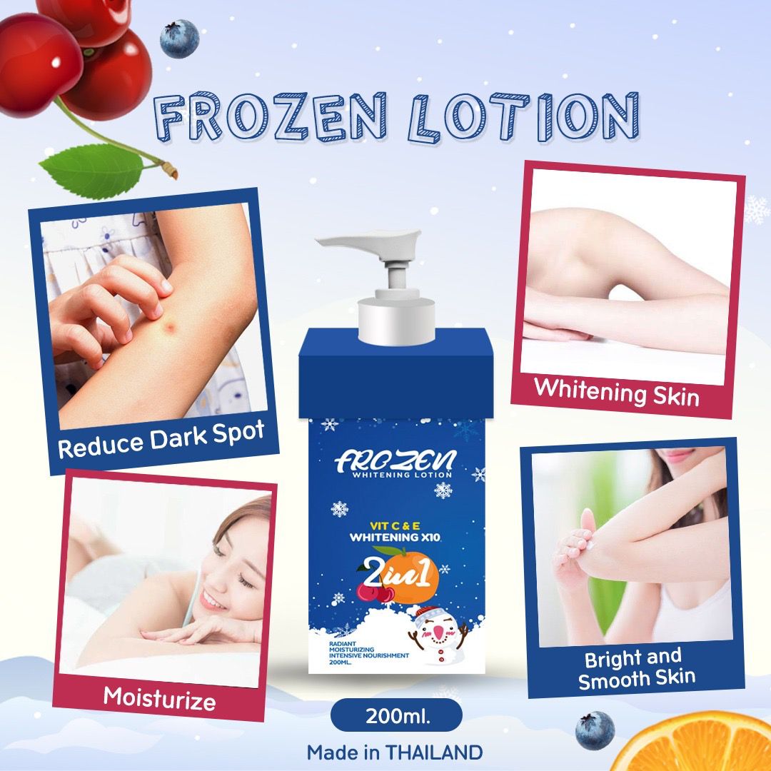 Frozen Whitening Lotion With Vitamin C and E - 200ML