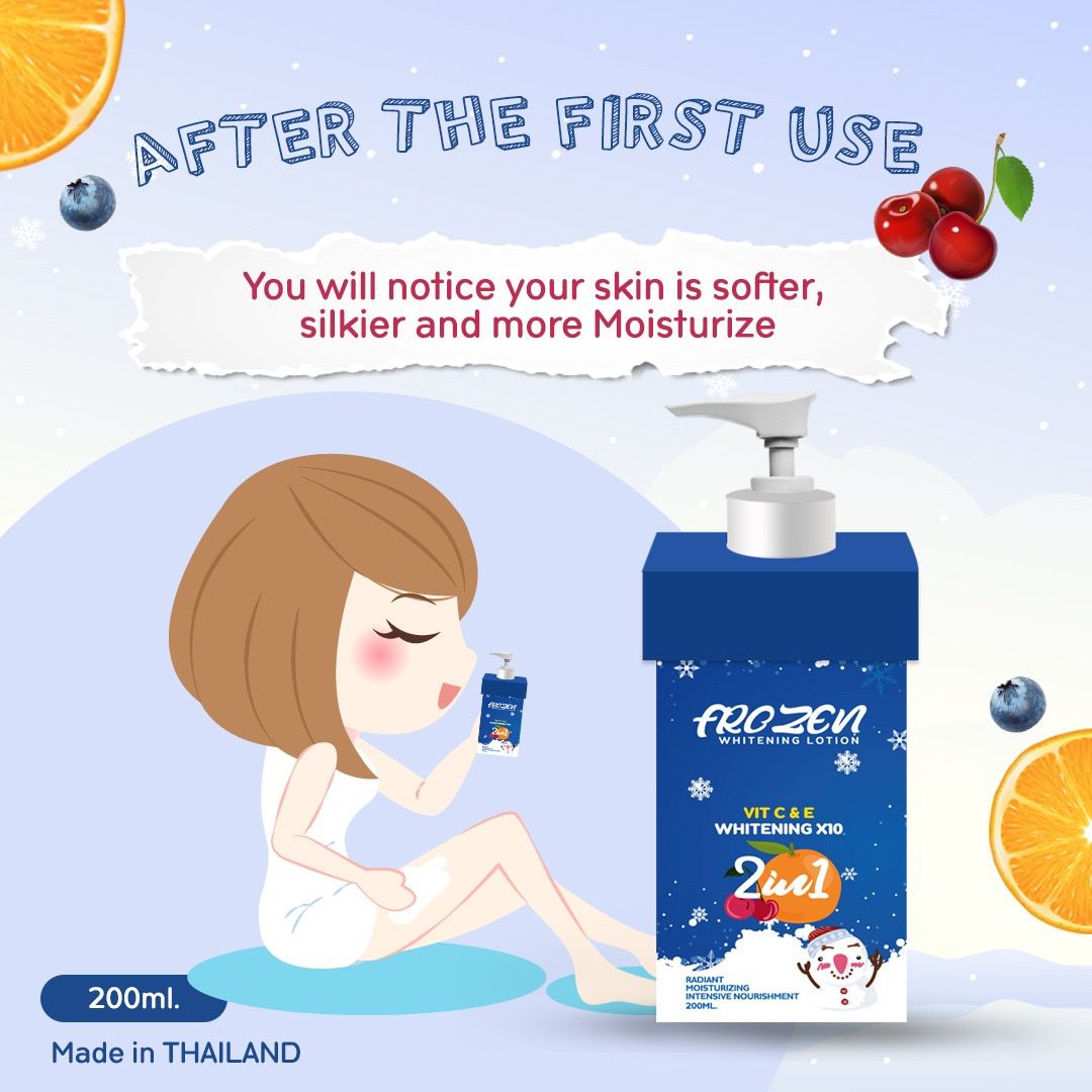 Frozen Whitening Lotion With Vitamin C and E - 200ML