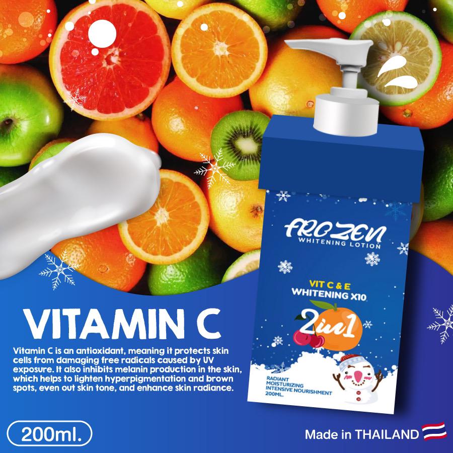 Frozen Whitening Lotion With Vitamin C and E - 200ML