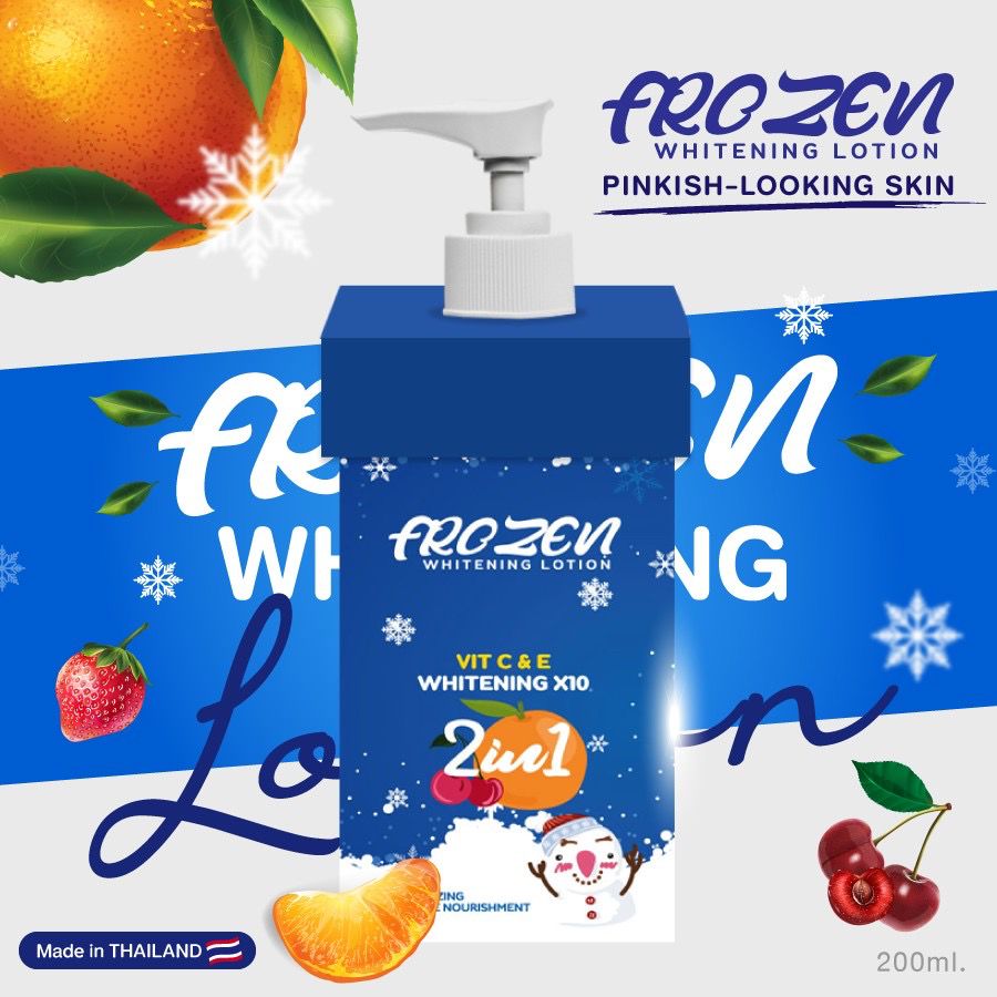 Frozen Whitening Lotion With Vitamin C and E - 200ML