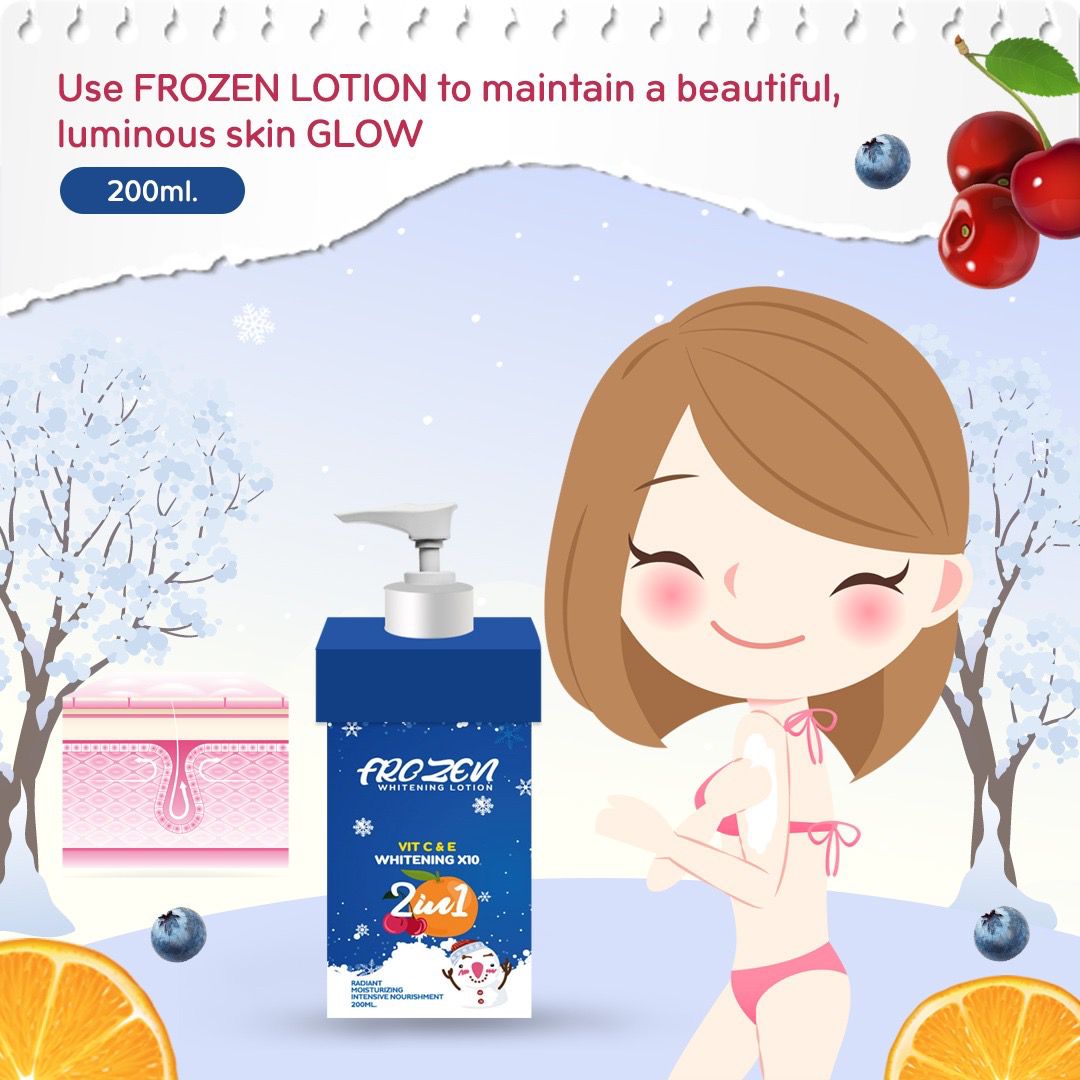 Frozen Whitening Lotion With Vitamin C and E - 200ML