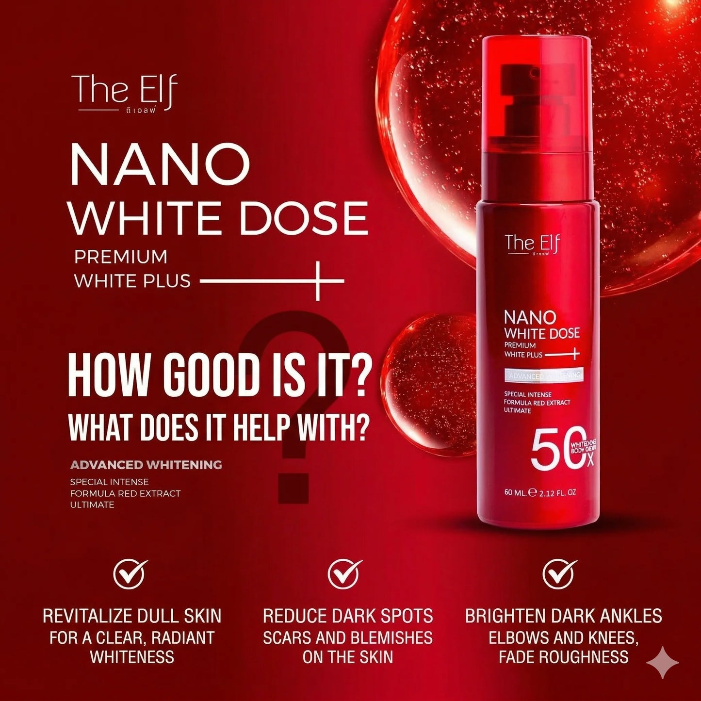 Elf Nano White Dose Premium White+ Serum 60Ml