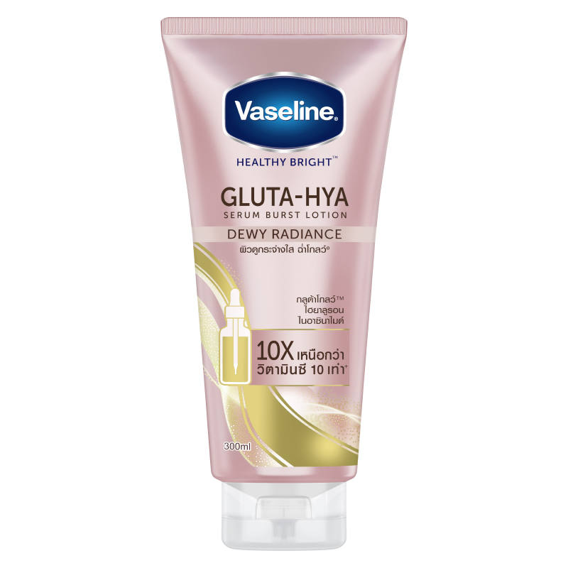 VASELINE HEALTHY BRIGHT GLUTA-HYA SERUM BURST LOTION DEWY RADIANCE - 300ML