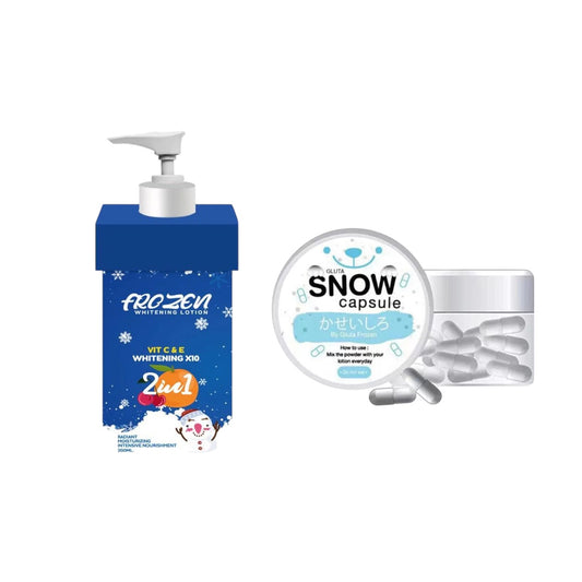 Frozen Whitening Bundle – Lotion + Snow Capsules (X10 Whitening Boost)