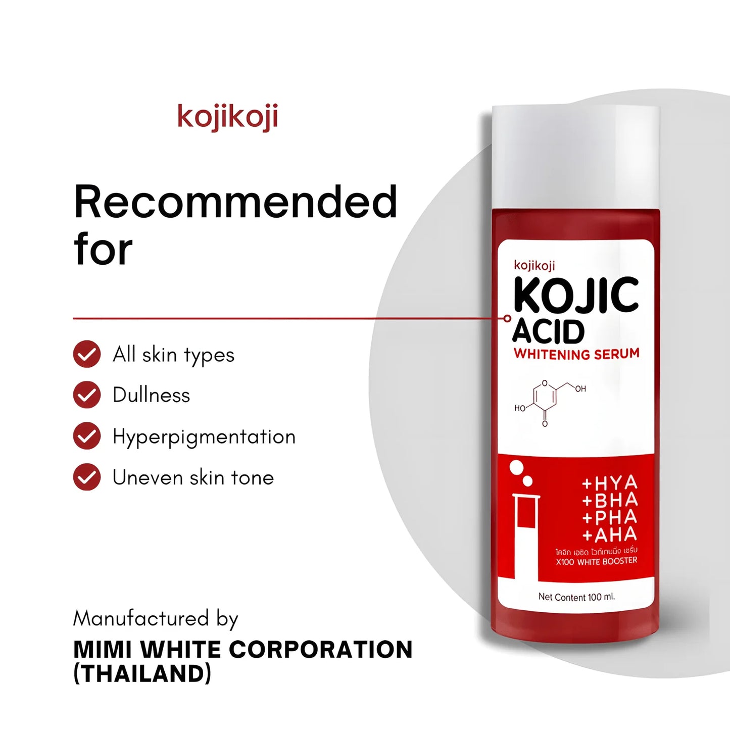 ABOUT MEE KOJIC ACID WHITENING SERUM by MIMI White - 100ml