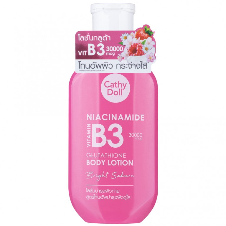 Cathy Doll Niacinamide Vitamin B3 Glutathione Body Lotion 150ml Bright Sakura - The Skin Matters